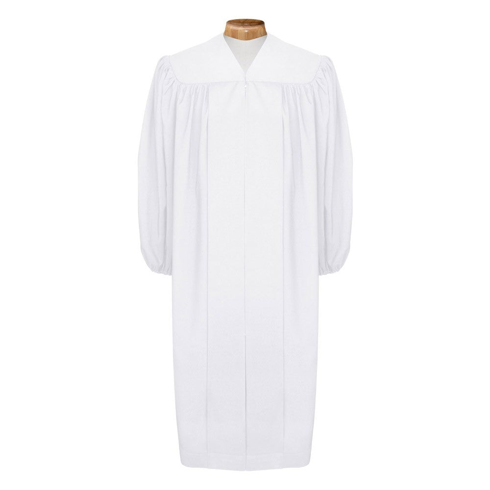 Premium White Baptismal Robe