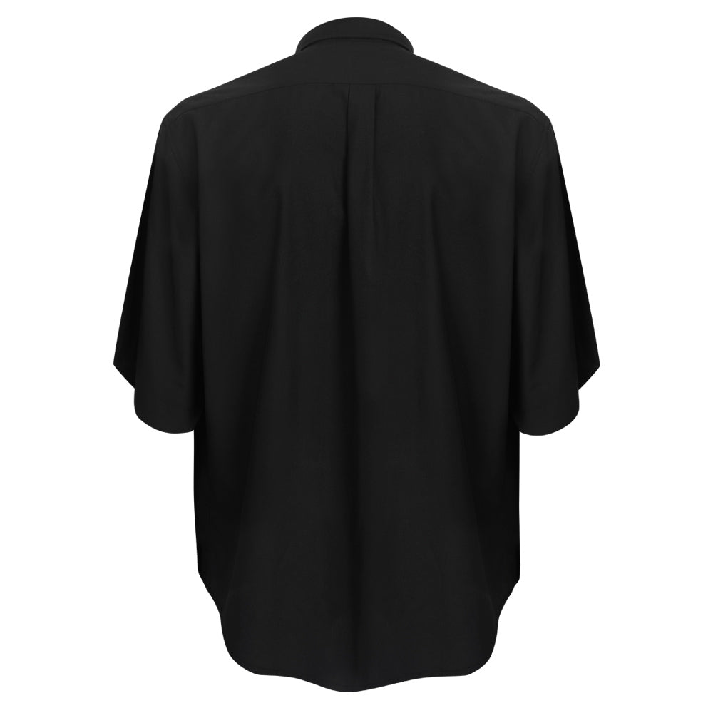 Black Short Sleeve Clergy Shirt