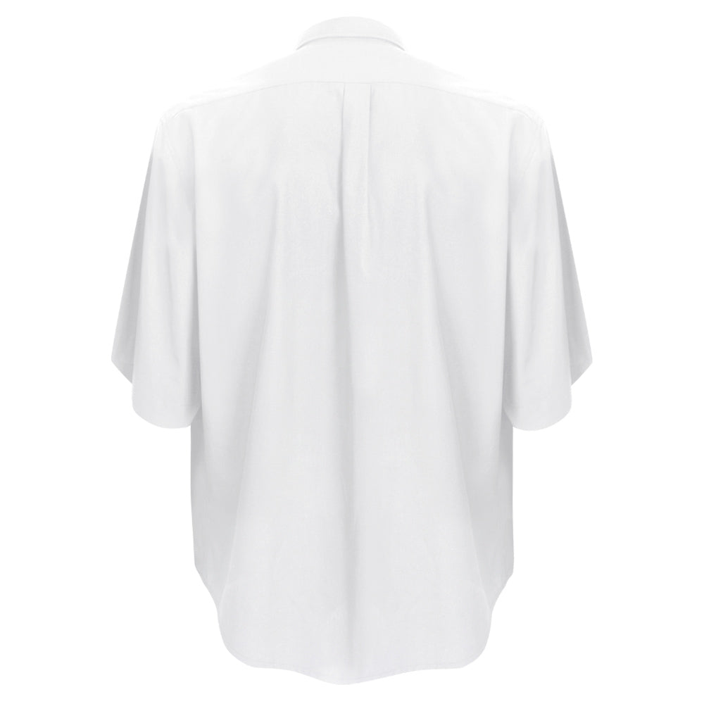 White Short Sleeve Clergy Shirt