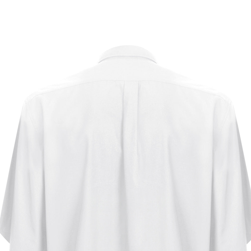 White Short Sleeve Clergy Shirt