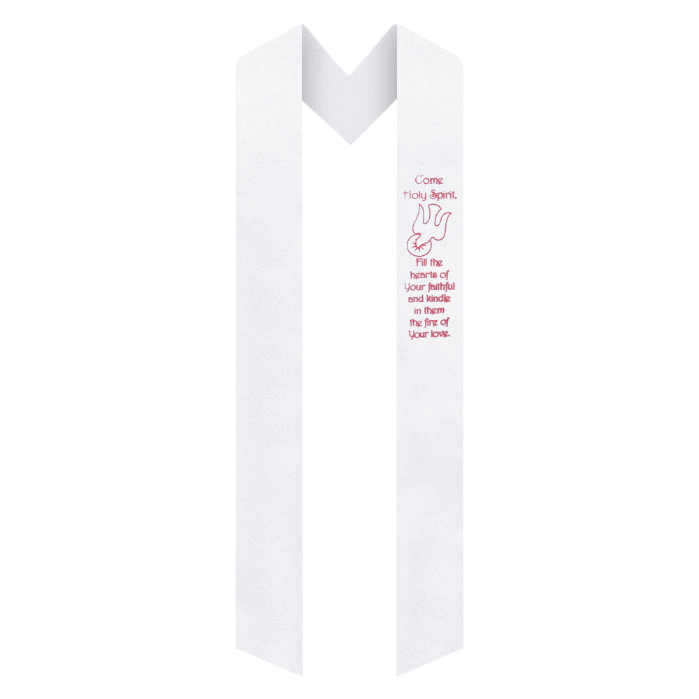 ‘Come Holy Spirit and Dove’ Confirmation Stole