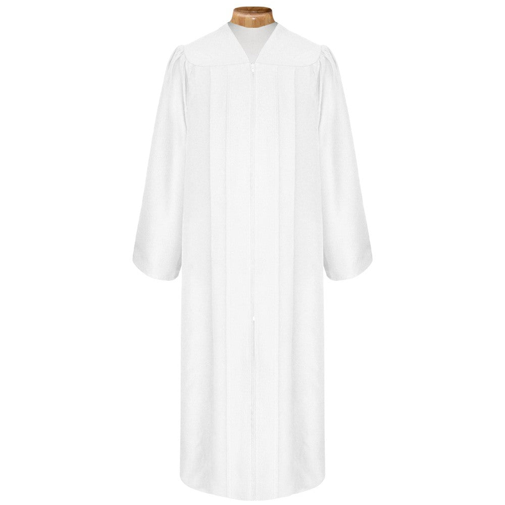 Matte White Choir Robe – Choir and Clergy