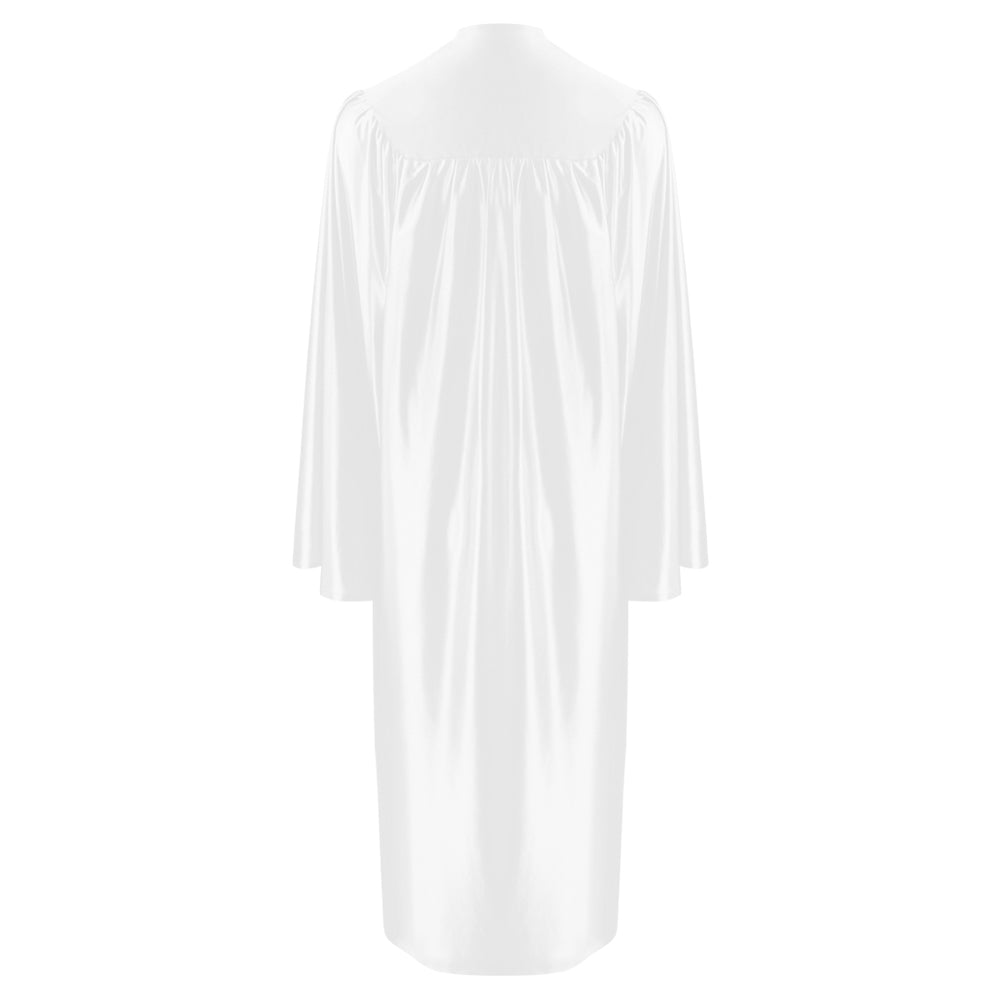 Shiny White Choir Robe – Choir and Clergy