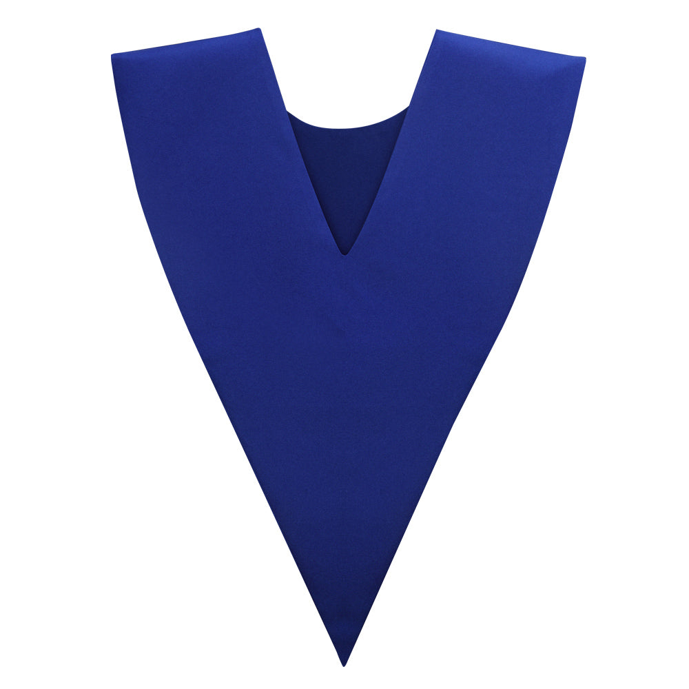 Royal Blue V-Neck Choir Stole