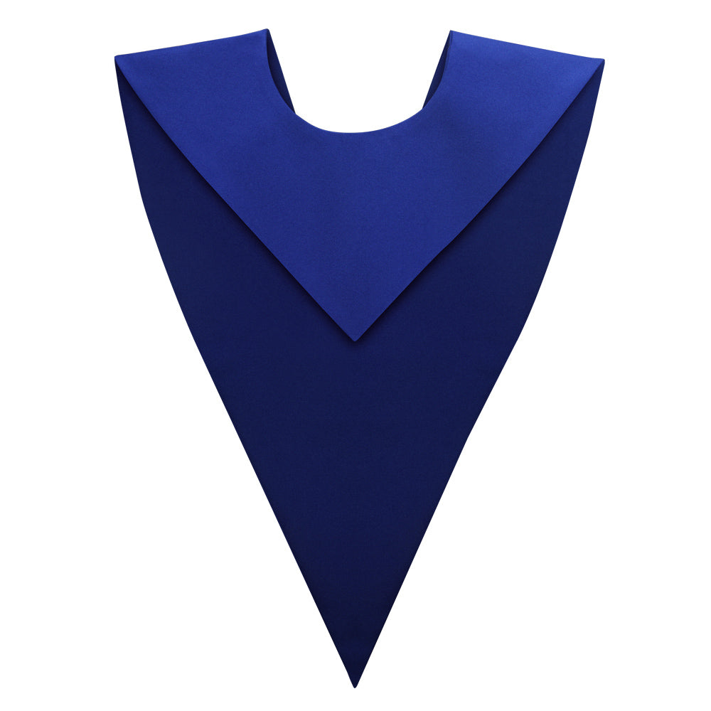 Royal Blue V-Neck Choir Stole