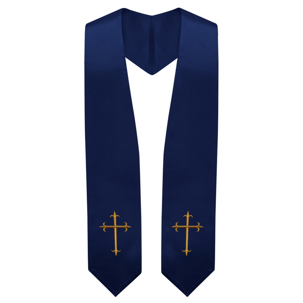 Navy Blue Traditional Choir Stole