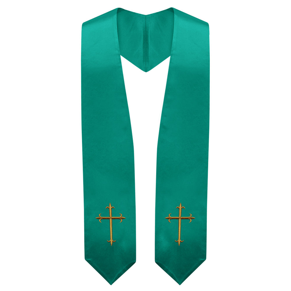 Emerald Green Traditional Choir Stole