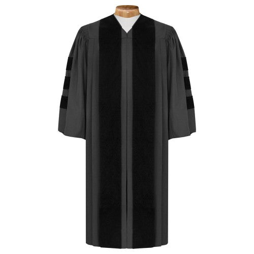 Deluxe Black Clergy Robe