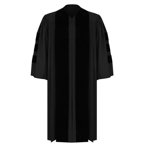 Deluxe Black Clergy Robe