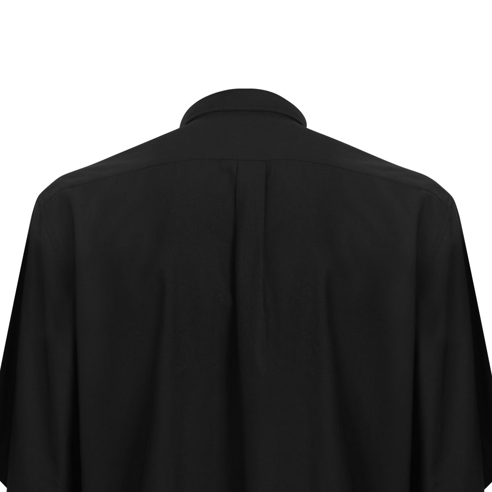 Black Short Sleeve Clergy Shirt