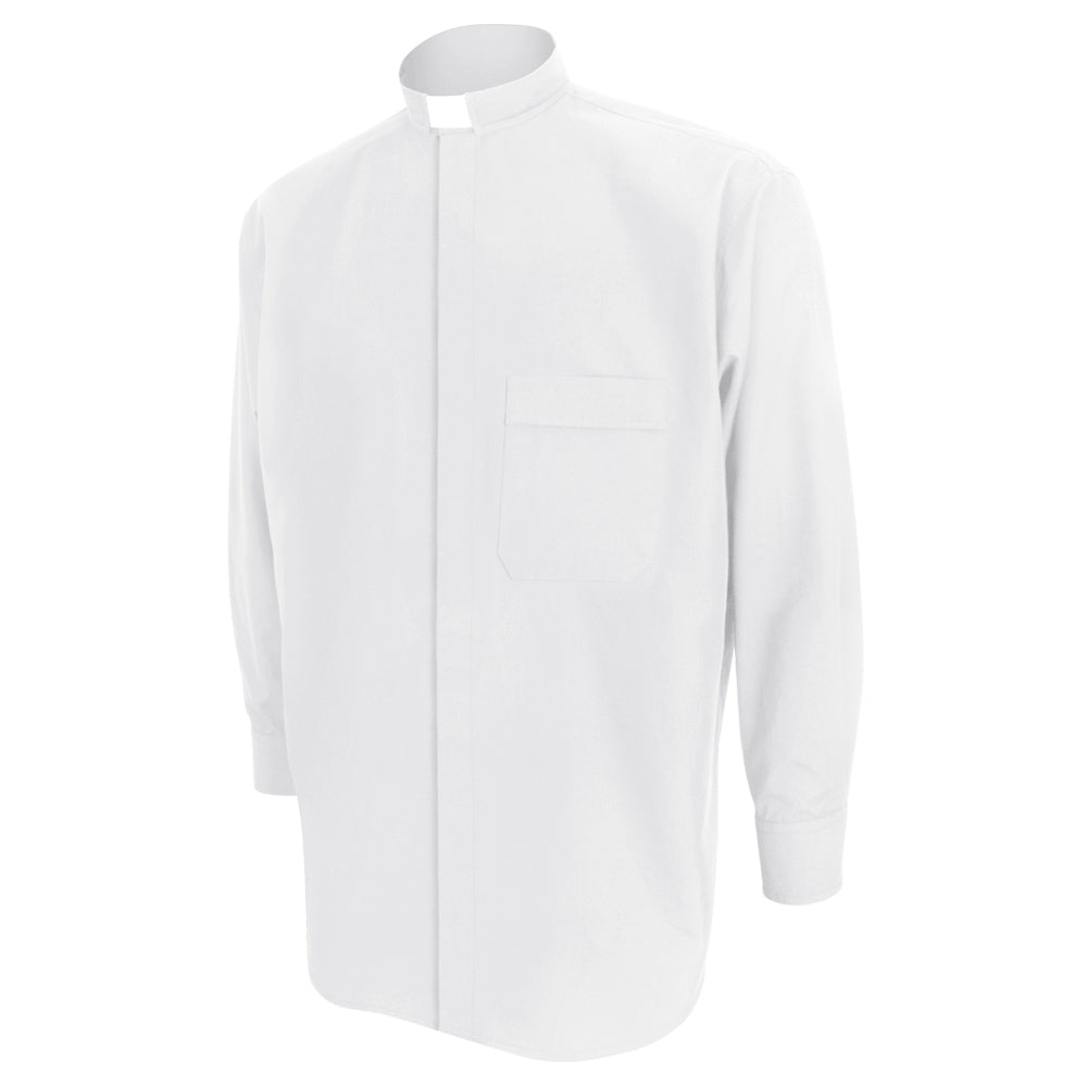 White Long Sleeve Clergy Shirt