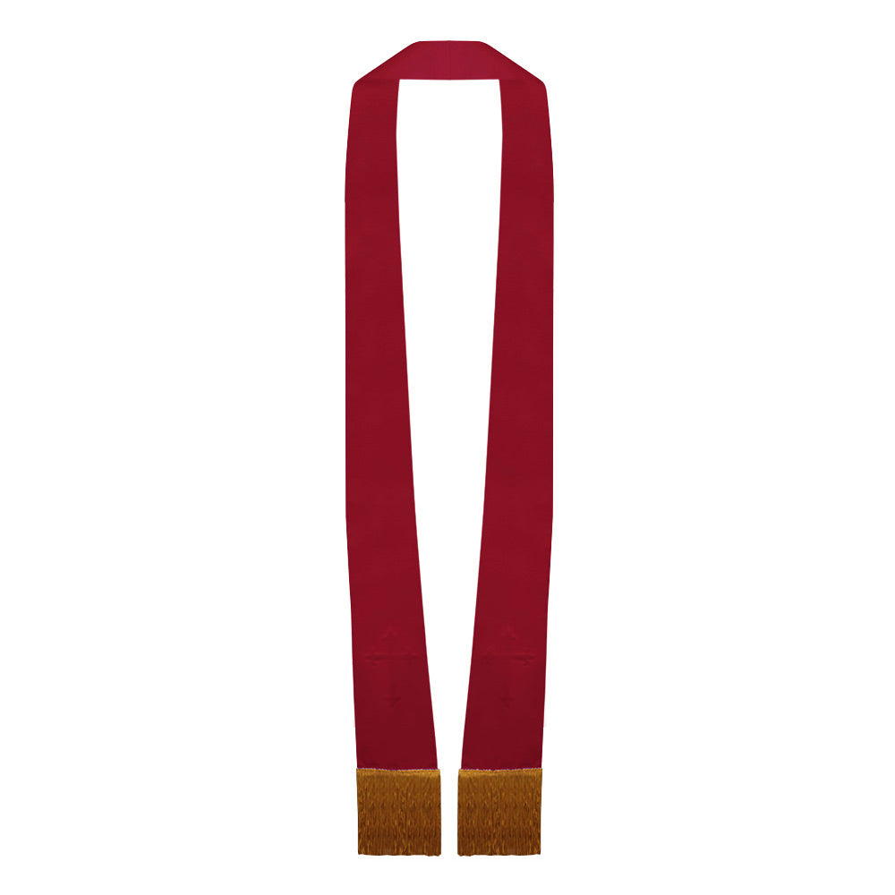 Red Satin Pulpit Stole