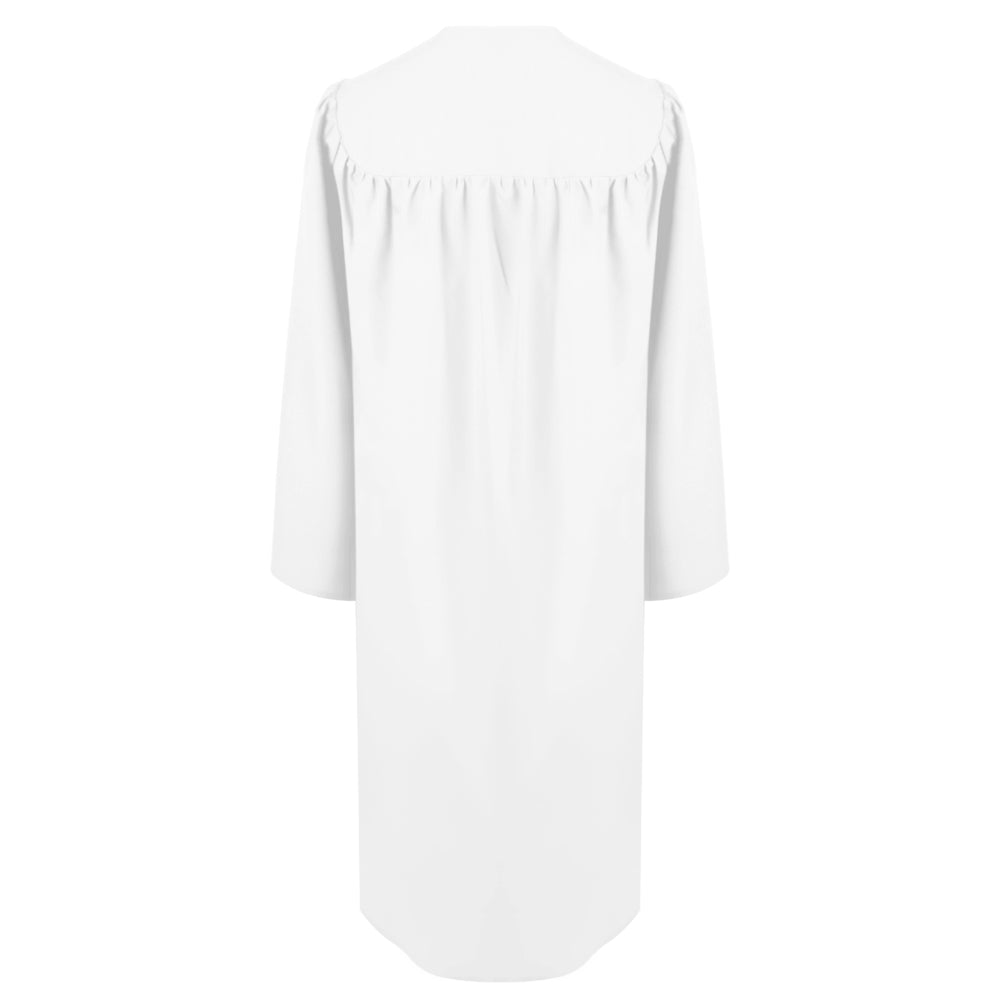 White Confirmation Robe With Dove